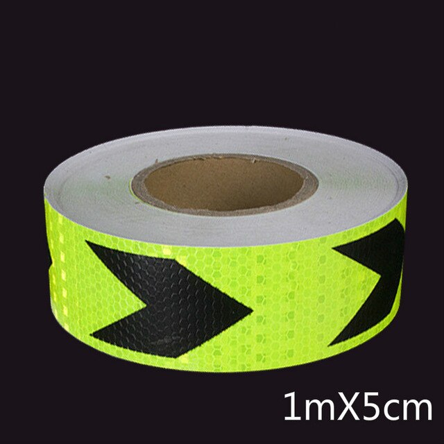 PVC 5*100cm Arrow Sticker Reflective Tape Reflective Conspicuity Safety Warning Lighting Tape Strip for Car Trailers Truck Traff: 51