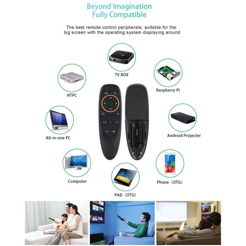G10 2.4G Wireless Voice Remote Control Smart Air Mouse for Android TV Box Remote Control With Gyroscope