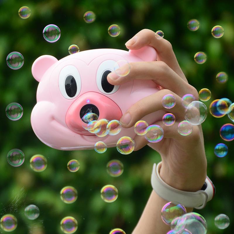 GloryStar Capretto Elettrico Macchina Della Bolla Del Fumetto Del topo Carmera Musica Leggera Automatica Soffiaggio Giocattolo USB Ricaricabile