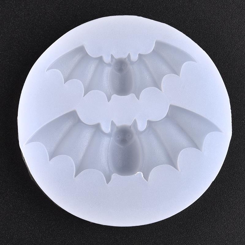 Halloween doodskist pompoen schedel uil vleermuisvorm siliconen mal hars mal epoxy uv hars knutselen doe-het-zelf sieraden maken gereedschap: 04- vleermuis