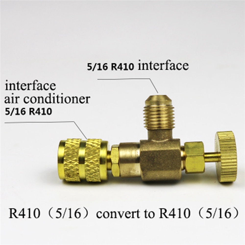 R22/R410 Refrigeration Charging Adapter Liquid Addition Accessory Control Valve Home Refrigeration Tool For Safety Valve Service