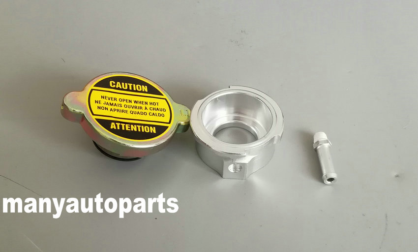 Weld On Radiator Filler Neck Billet Aluminum & 1 Free Radiator 1.1pa Cap