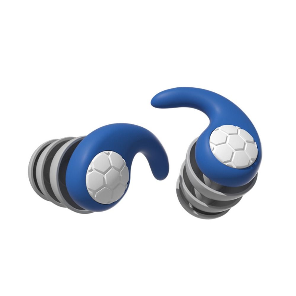 Ear Protector Swimming Earplugs Waterproof Sound Blocking Silicone Earplugs Swimming Soft Three Layer Waterproof Ear Plug: Gold