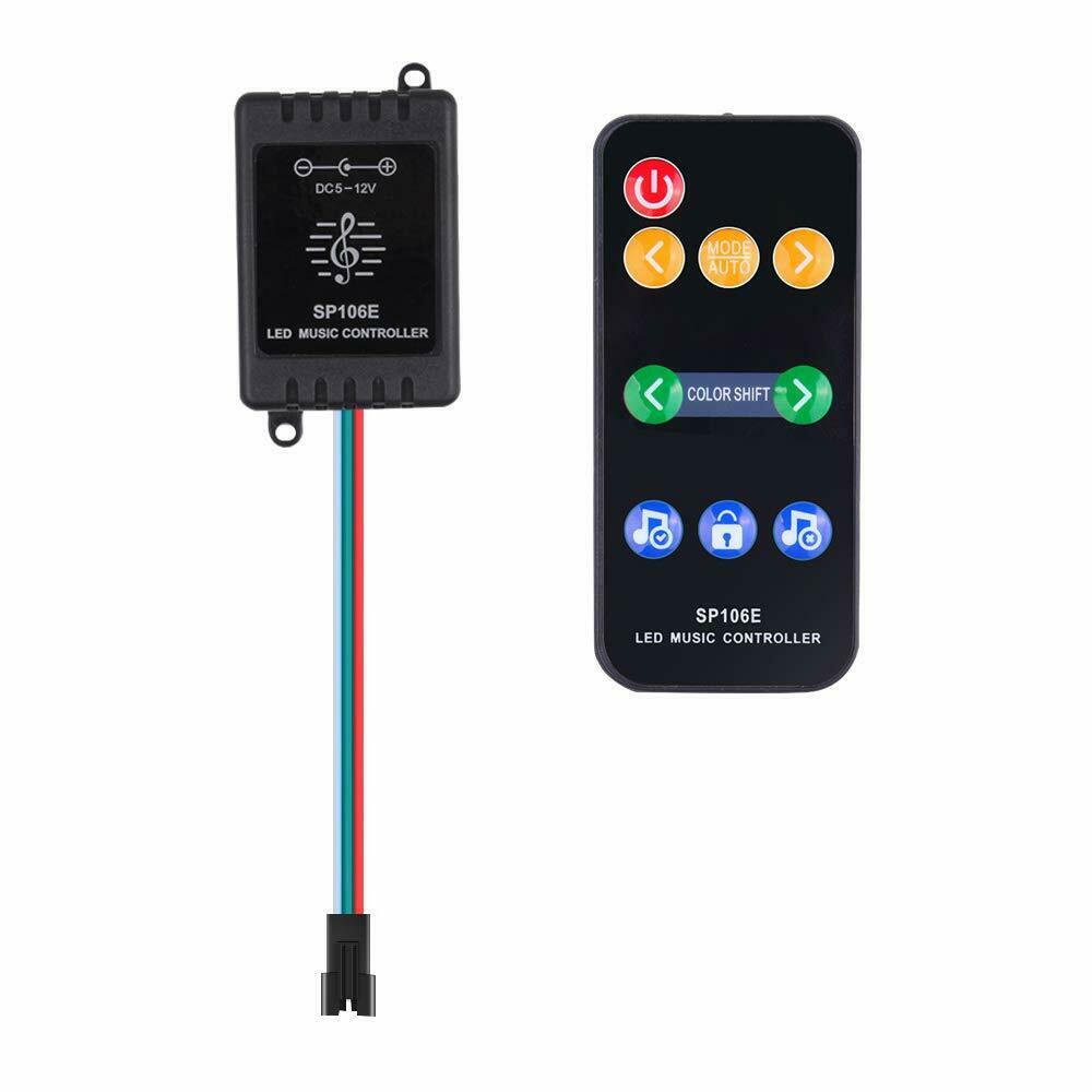 50 stücke 12mm WS2811 Volle Farbe LED Pixel Licht Modul DC 5V eingang IP68 wasserdichte RGB farbe 2811 IC Digital LED weihnachten Licht: Musik Regler