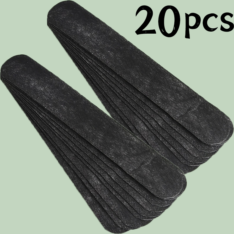 30 Uds sombrero pegatinas absorbentes de sudor mujeres hombres algodón Anti-suciedad cinturón deportivo tapa llanta cinta blanca Invisible sombrero tamaño reductor Liner Pad: Verde