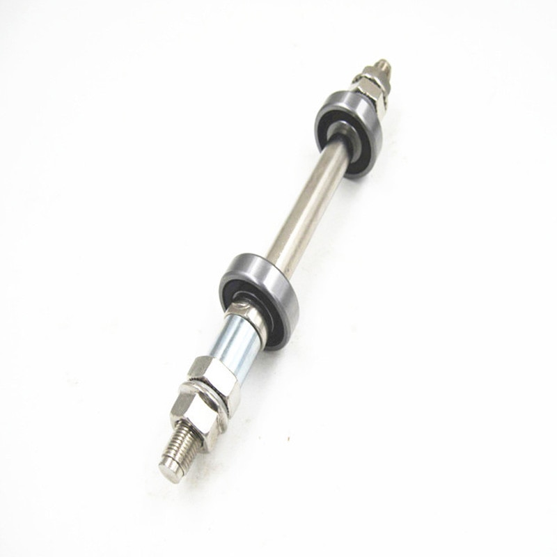 Bike Bicycle Hub Adapter Converter Extender Metal MTB Axle Front Rear Shaft Bicycle accessories hub axle: Rear solid shaft