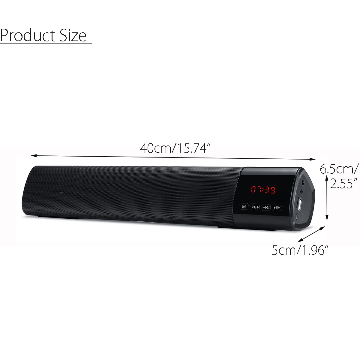 TV Bluetooth Speaker HiFi Portable Wireless Soundbar Subwoofer 3DStereo Column Music Center Home Theater System For the Computer
