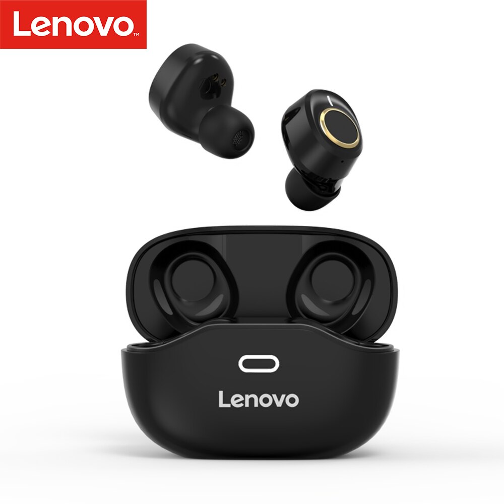 Lenovo X18 TWS écouteurs Bluetooth 5.0 casque sans fil écouteurs de sport anti-transpiration avec micro Siri Assistant vocal pour Android iOS: Black