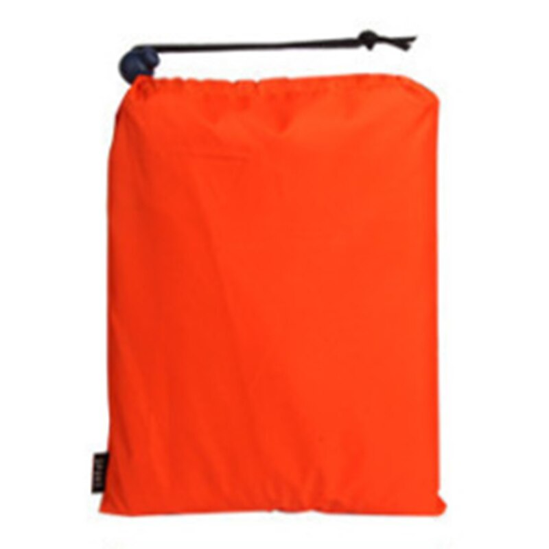 3 In 1 Poncho Rain Cover Rain Coat Hood Hiking Cycling Rain Cover Poncho Waterproof Tent Outdoor Camping Tent Mat Awning Shelter: Orange