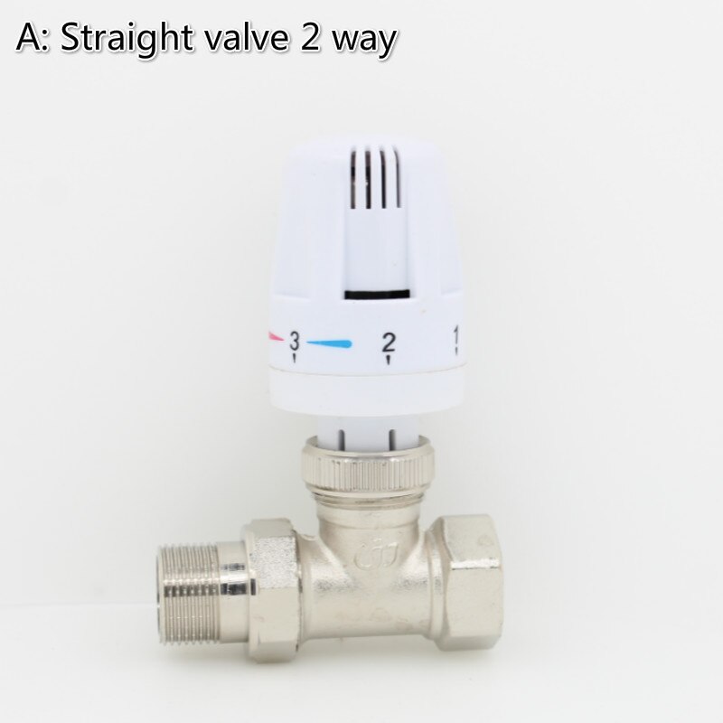 Thermostaat radiator controle thermostaatkraan messing thermostatische radiator hoofd DN15 DN20 DN25