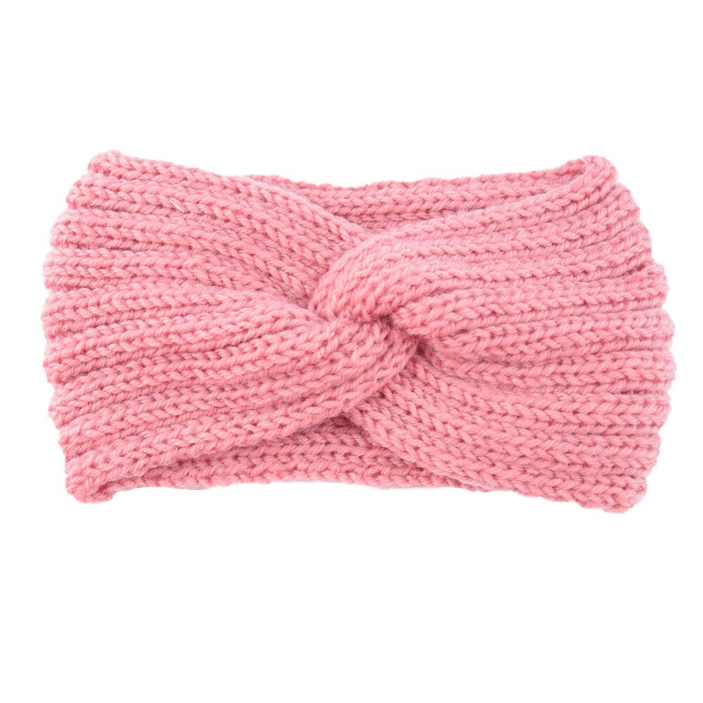 Winter Warmer Oor Gebreide Hoofdband Tulband Voor Lady Vrouwen Gehaakte Boog Brede Stretch Haarband Band Headwrap Haaraccessoires: H