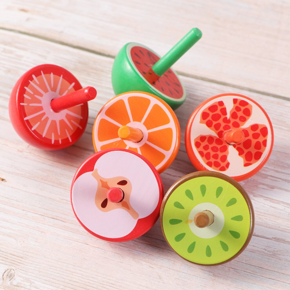 1 schachtel mit 6 stück bunten, drehbaren fruchtmotiven für kinder, pädagogisch wertvoll zum spielen: Default Title