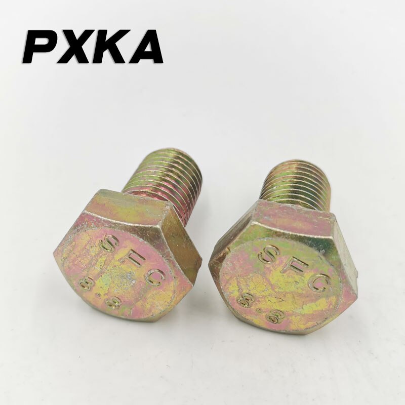 M20 8.8 grade couleur zinc vis hexagonale boulon M20 * 30-35-40-50-60-70-150