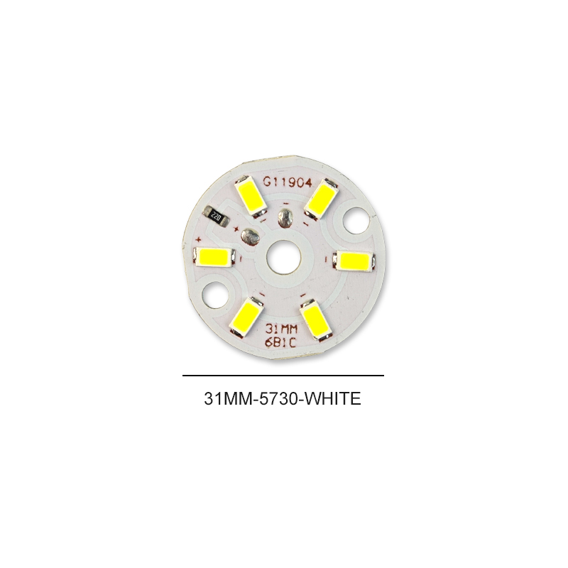 3/5/10PCS Round LED Light Board DC 5V 3W Low Voltage 5730 2835 SMD LEDs 3000K Warm or White 6000K Dimmable Bulb Lamp Panel: Brown / B15
