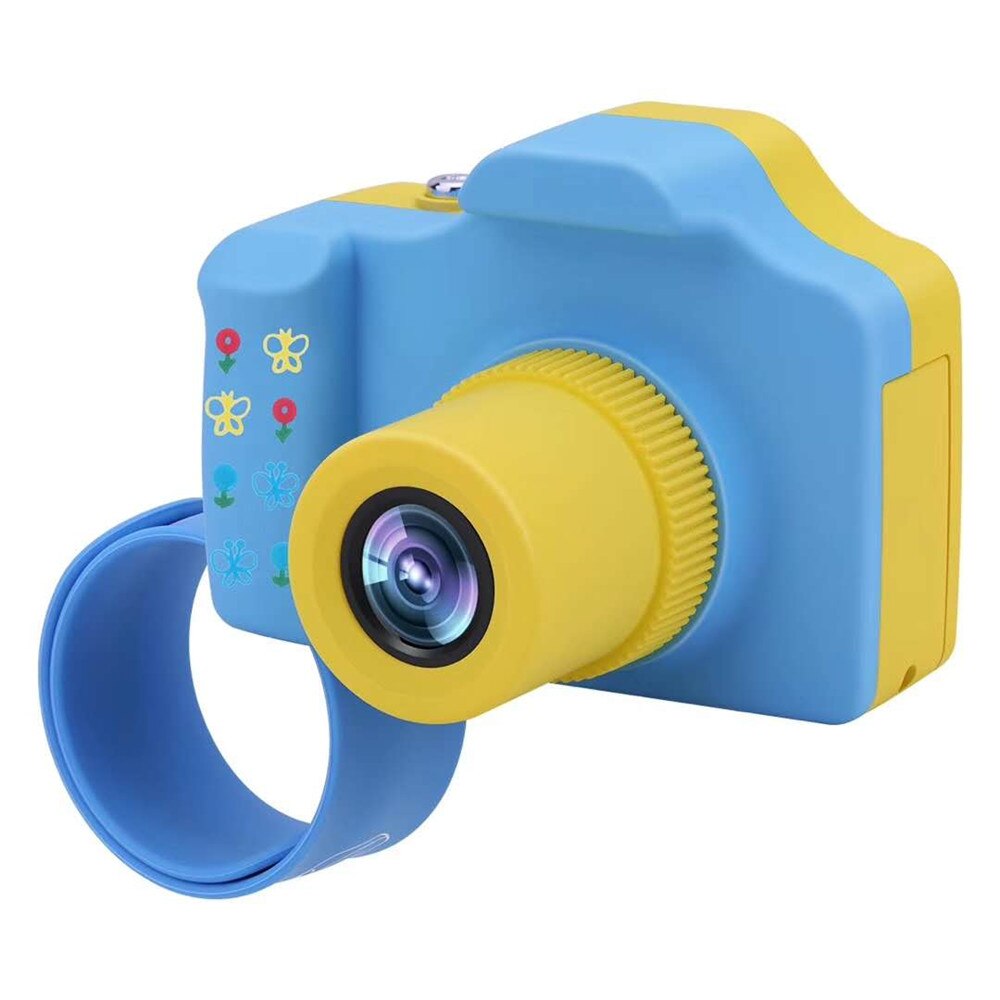 16MP 1.7 Inch LSR Cam Digital Camera 1080P For Kids Baby Cute Cartoon Birthday Best Multifunction Children Toy Camera: Blue