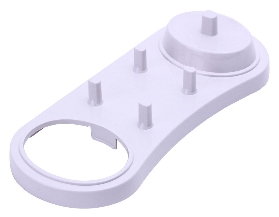 Soporte eléctrico para cepillos de dientes, Base blanca con orificio de cargador para Oral B 3709 3728 D18