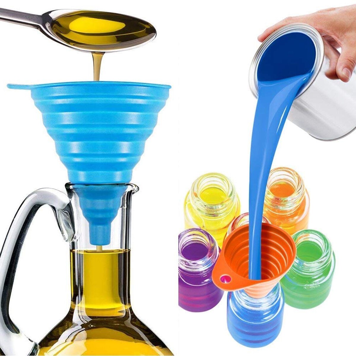 Faltbare Waschbeckenabdeckung Silikon - Make-up Organizer Mit Entwässerung