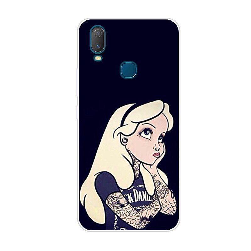 Funda de telefono para Capa VIVO Y11 Funda trasera de silicona para Funda VIVO Y11 suave cubierta de TPU flor