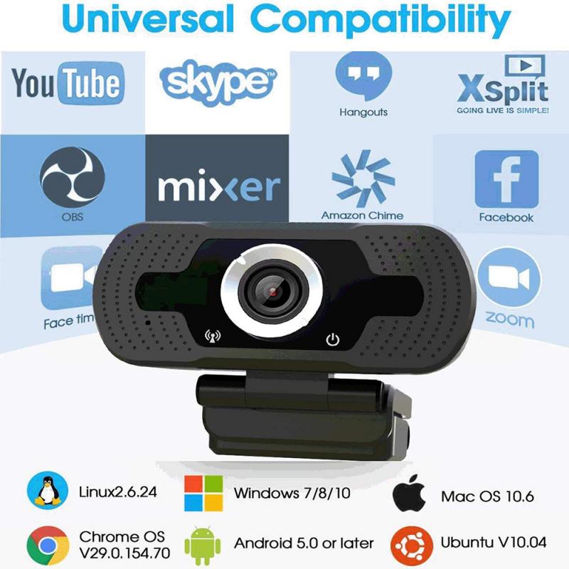 Webcam 1080 P Full Hd Usb 2.0 Camera Webcam Met Microfoons Win 10 Voor Pc Computer Веб-Камера С Микрофоном