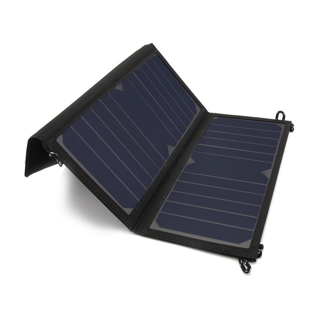 Outdoor Solar Panel Folding Portable Power Charger USB Phone Charger 14W