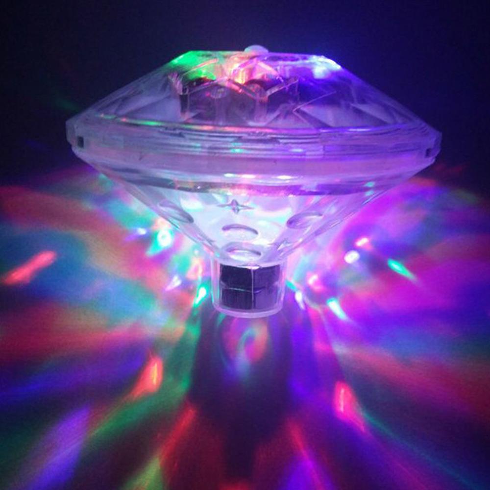 Ledet fjernstyret rgb nedsænket lys batteridrevet undersøisk natlampe udendørs vase skål havefest dekoration: Default Title