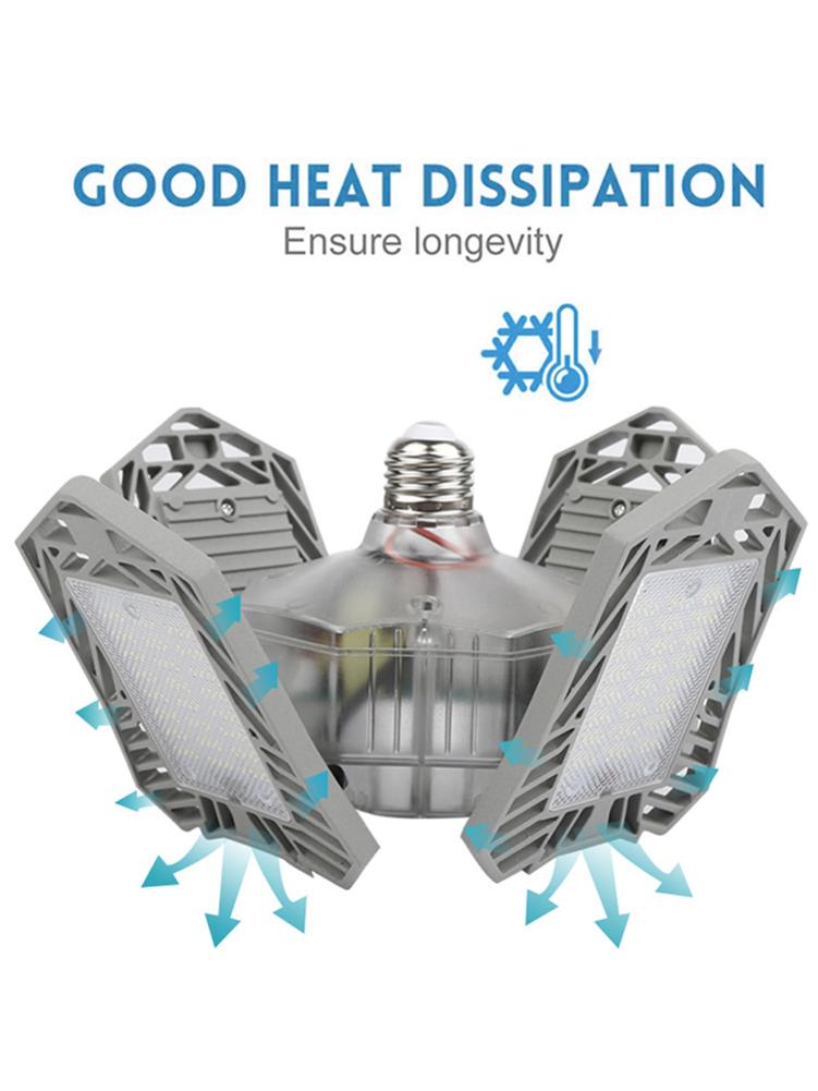 Luz LED para garaje, lámpara de garaje ajustable Deformable, 150W E27 /E26, luz de campana montaje alto superbrillante para Taller, iluminación Industrial