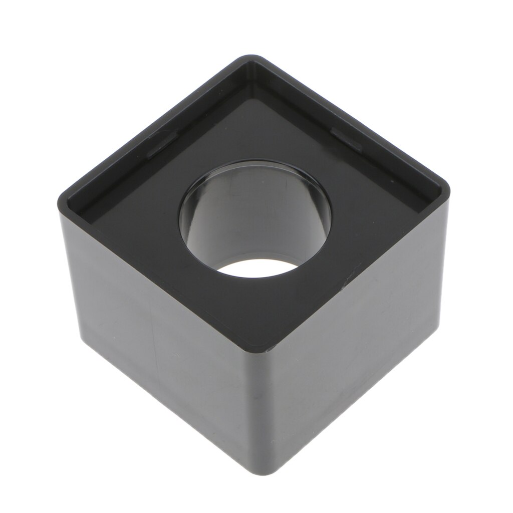 1pcs Black ABS Mic Microphone Interview Square Cube Logo Flag Station 39mm Hole