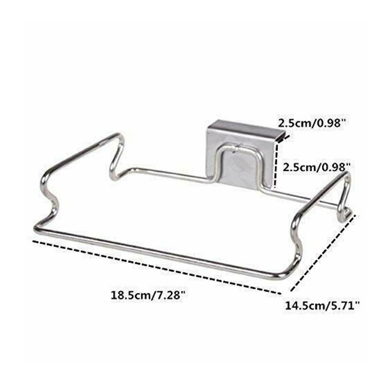 Garbage Bag Holder Metal Kitchen Waste Carrier Bin Bags Holders Hanging Hook Rubbish Reuse Garbage Bracket Stand Rack