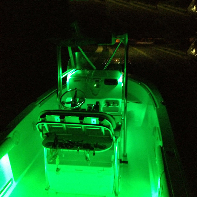 4x blå led båd lys sølv vandtæt 12v dæk til enzo malibu wakesetter mastercraft x undervands jetski aquatrax r -12x