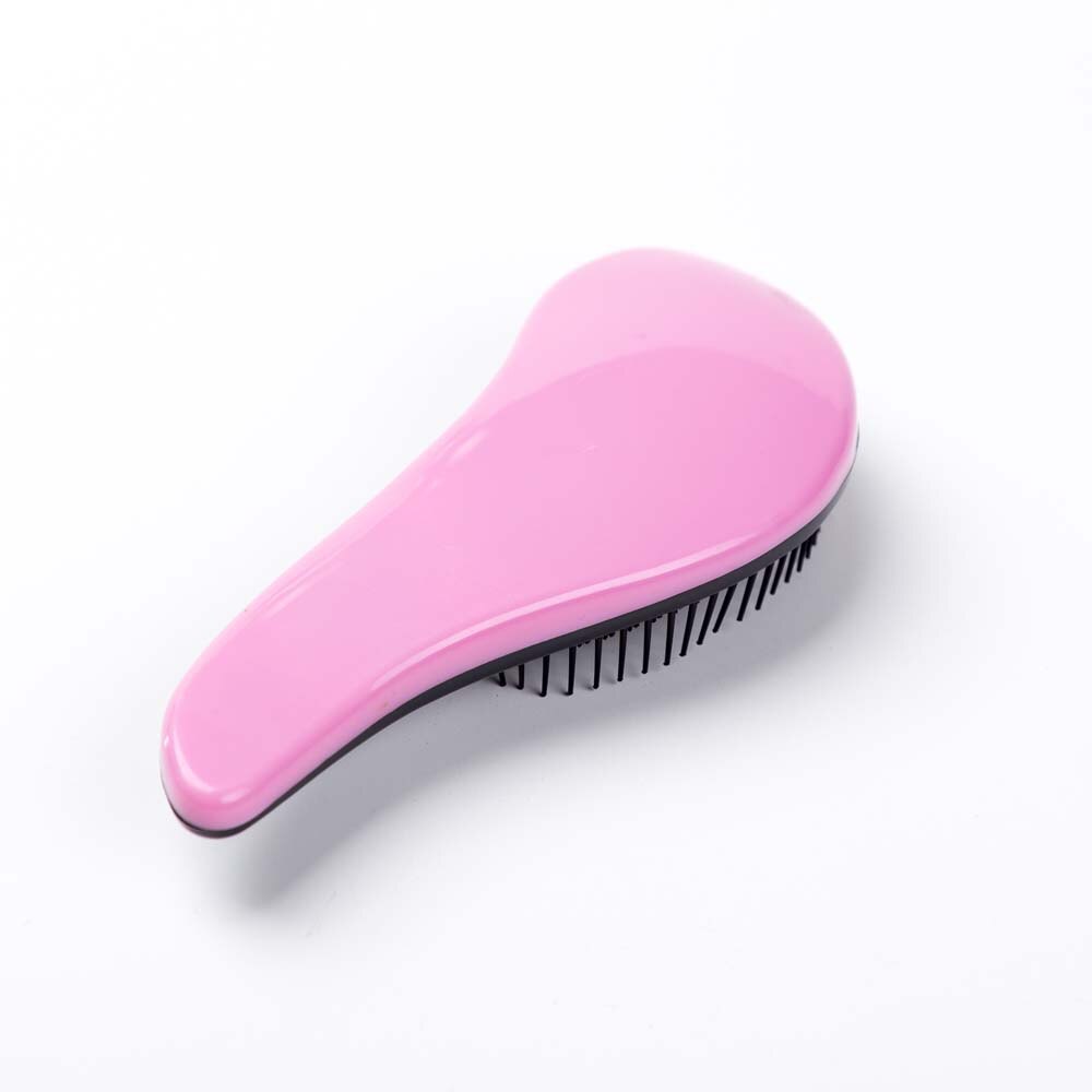 Mango mágico peine para desenredar cepillo de pelo para ducha desenredador de estilismo de salón Tamer exquite, herramienta útil, cepillo para el pelo: Pink