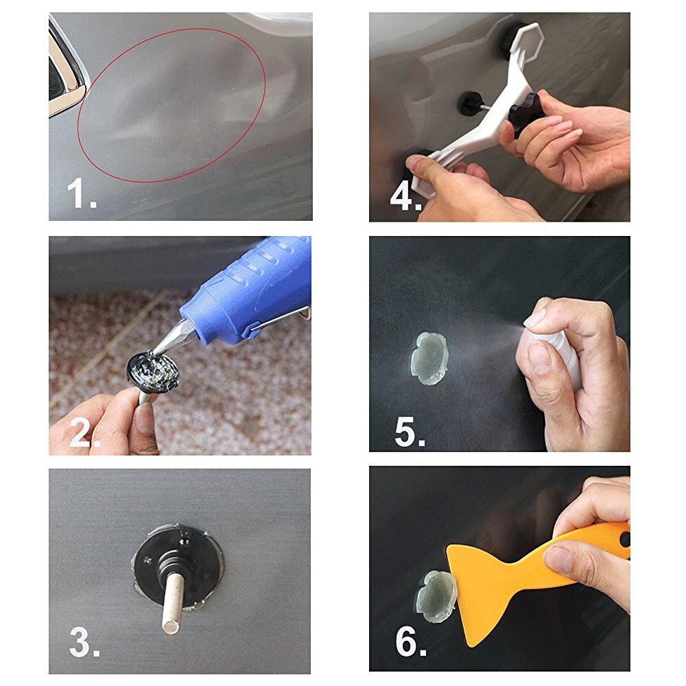 Auto Professionele Dent PDR Gereedschap Kit Plastic Bridge Trekken Dent Remover Hand Tool Set Voor Verveloos Dent Reparatie Tool Kit vw