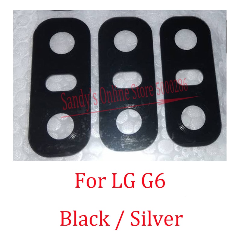 10 PCS Rear Back Camera Glass Lens Cover For LG G6 Main Big Back Camera Lens Glass Cover Spare Parts With Glue Sticker