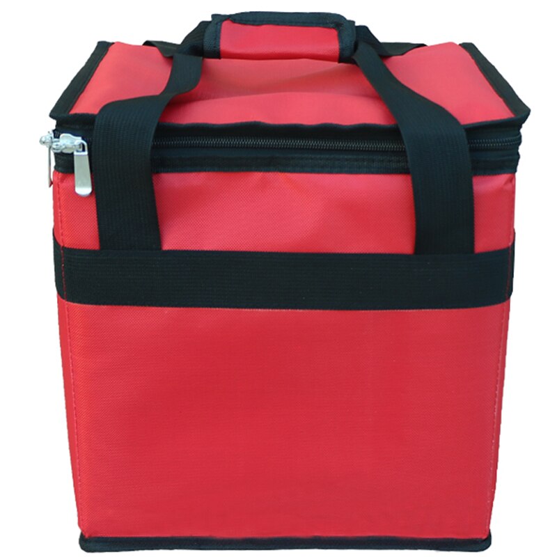 18- liter bærbar håndholdt enkelt skulder taske picnic taske kasse take-out inkubator lille udendørs ispose: Rød