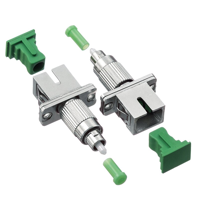 FC/APC Male to SC/APC Female Fiber Optic Adapter FC-SC Hybrid Optical Adaptor