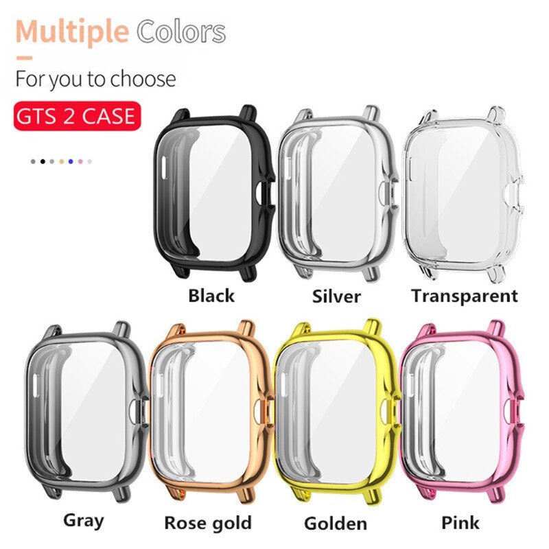 Volledige Dekking Beschermhoes Voor Amazfit-Gts 2 Plating Tpu Case Voor Huami-Amazfit GTS2/Gts 2E smartwatch Protector