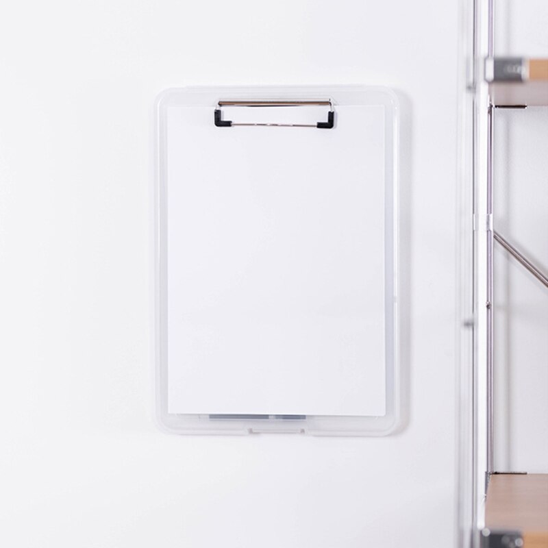 A4 Classic Multifunctional File Folder Organizer Plastic Clipboard Storage Box