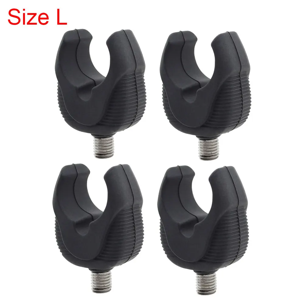 4 x Black Rubber fishing rod rest head Butt Rest Head Gripper Fishing Rod Holder carp Fishing accessories: Other