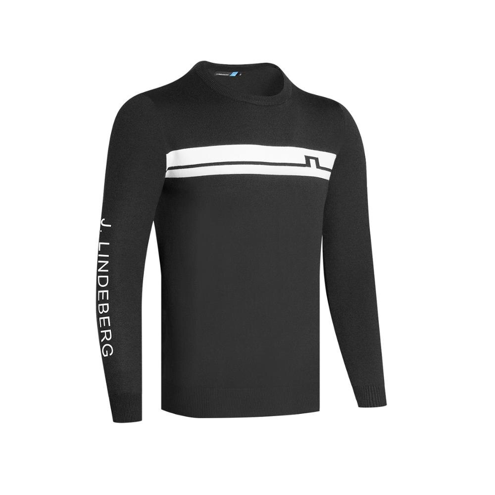 K golftøj til mænd jl golftrøje 3 farver s-xxl blød varm golftrøje flot sweater: Sort / Xxl