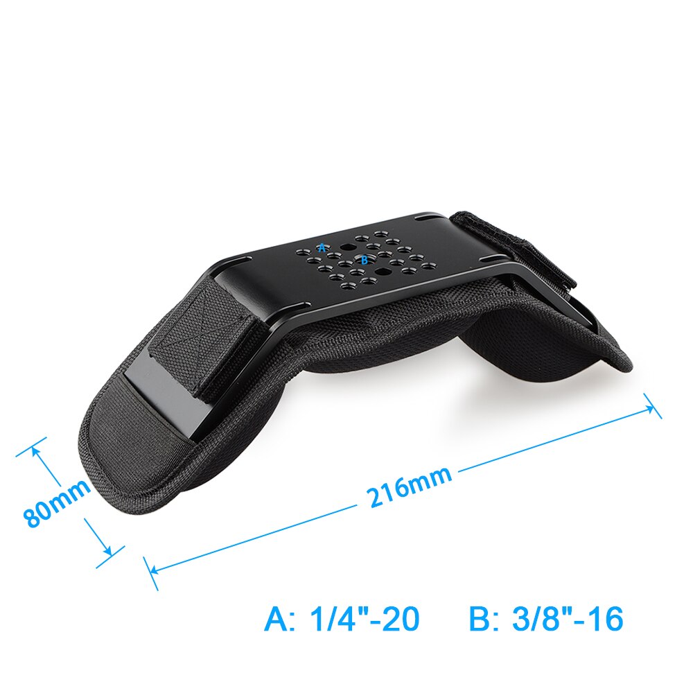 CAMVATE-hombrera Universal para cámara DSLR, plataforma de hombro con espuma de memoria cómoda y orificio de rosca 1/4 3/8, para videocámara