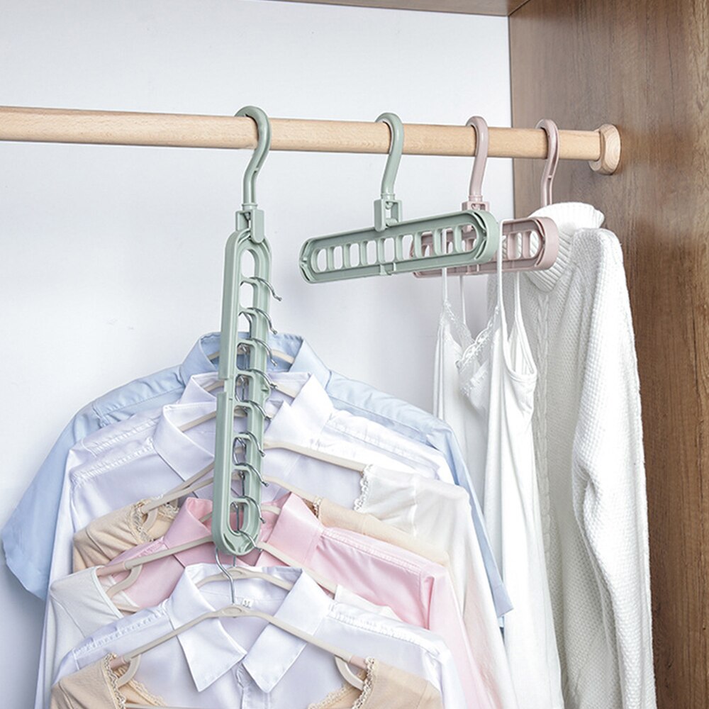 Multi-Port Support Circle Clothes Hanger Clothes Drying Rack Multifunction Plastic Scarf Clothes Hangers Hangers Storage Racks