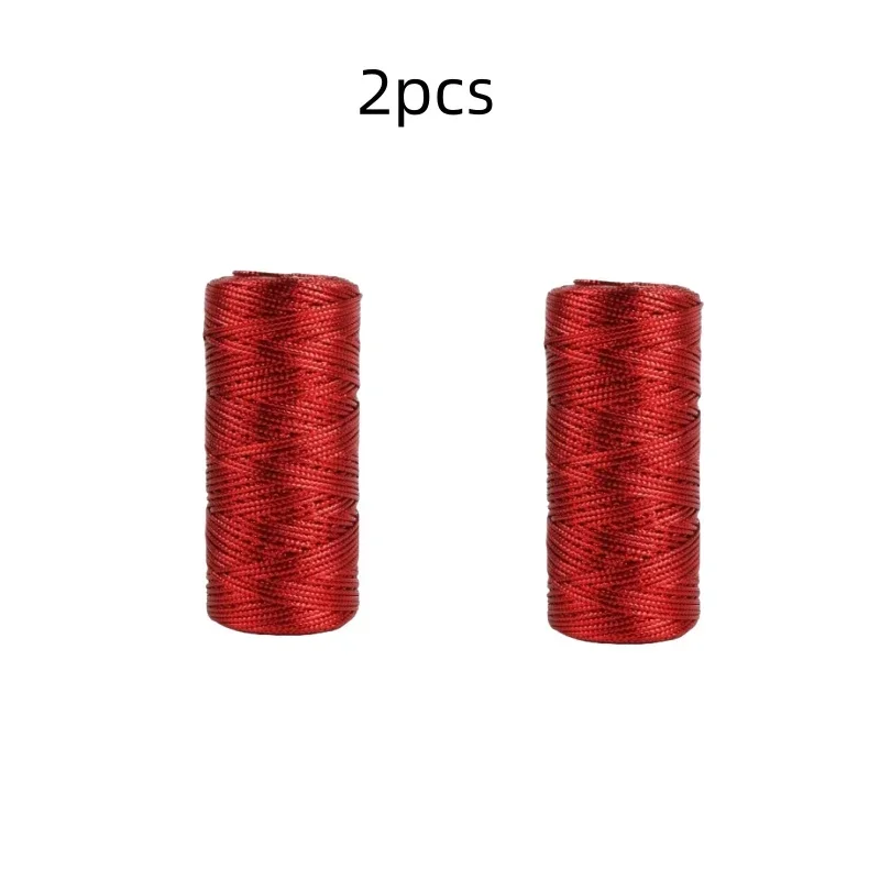 Złoty i srebrny sznurek makramowy, kokardki ze sznurka, rękodzieło DIY robić pakowania prezentów, szycie, skręcona nić, tekstylia domowe