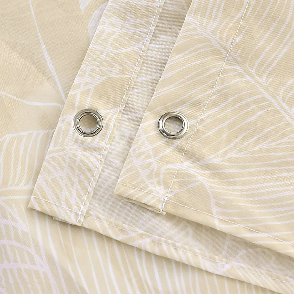 RV Shower Curtains for Camper Trailer Camping Bathroom, Camping Tent with Trees and Mountain printed,with Hooks Bath Curtain Set