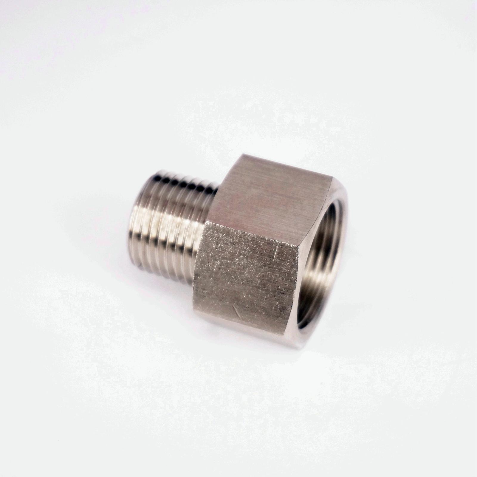 3/4" BSPP Female to 1/2" BSPT Male Threaded 304 Stainless Steel Pipe Fitting Connector Adapter Max Pressure 2.5 Mpa