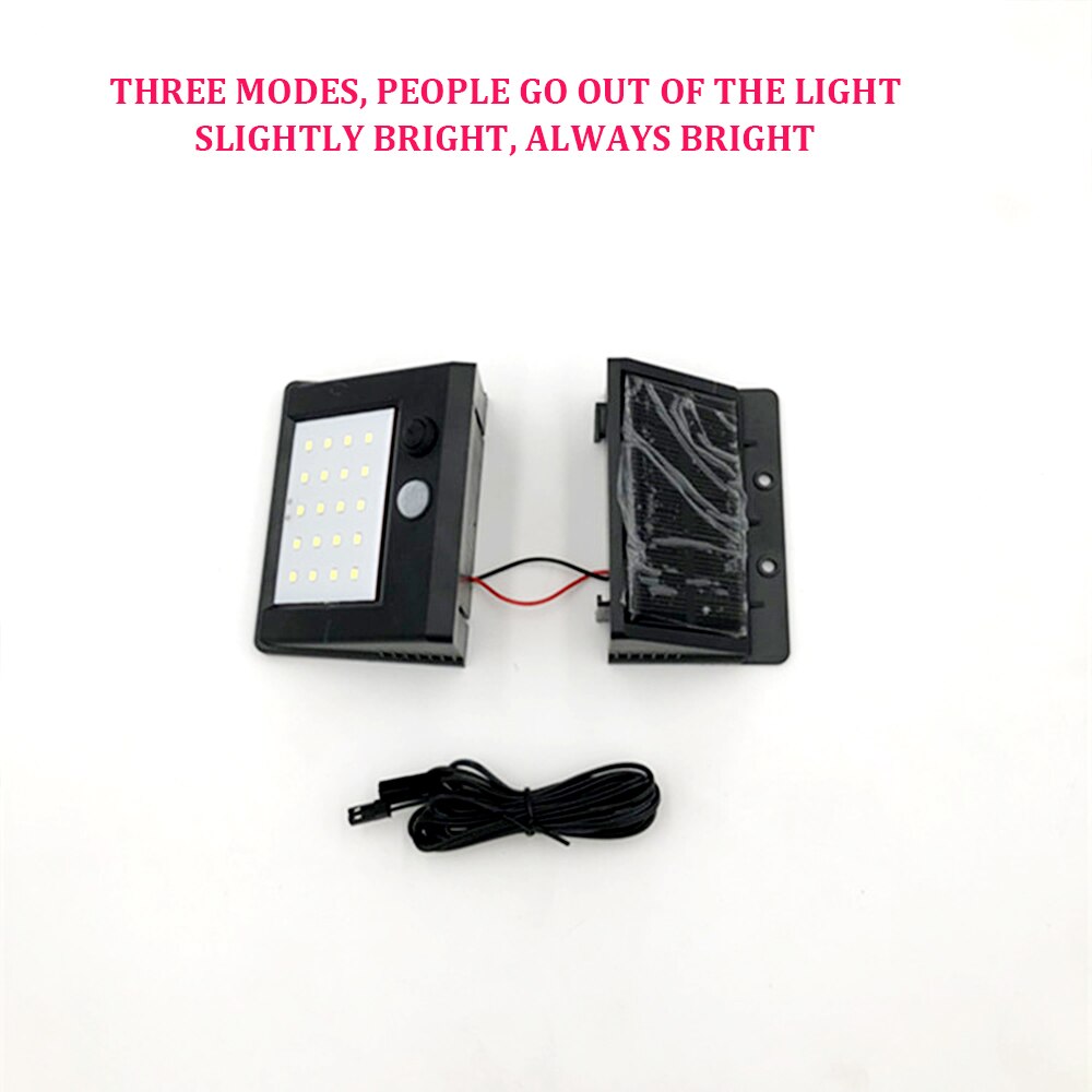 Led Zonne-straat Licht 20 LED PIR Motion Sensor Wandlamp Thuis Outdoor Waterdichte Wandlamp Lampadaire Solaire Exterieur