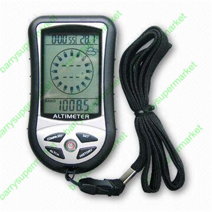 8 in 1 electronic altimeter .digital Compass. Barometer . Elevation tables. Thermometer fishing barometer