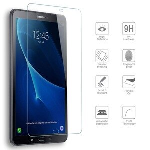 Tab A 10.1 T580 T585 etui z klapką do Samsung Galaxy Tab A6 10.1 2016 SM-T580 SM-585 PU skórzany stojak inteligentna pokrywa dla Tab A6 10.1: Tempered Glass