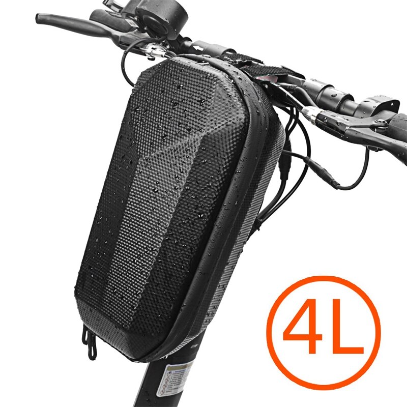 Novel-Electric Scooter Bike Handle Bar Bag Electric Folding Bicycle Handle Bag EVA Hard Case for Balance Car M365