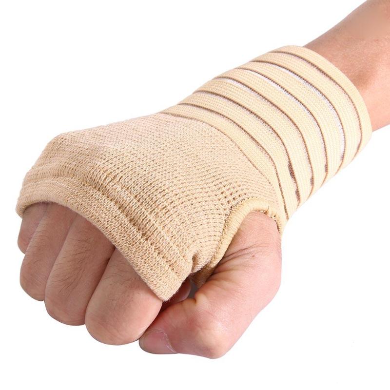 Sport Bandage Protection Training Guard Wrap Hand Elastic Knitted Fabric Palm Wrap Hand Brace Support Wrist Sleeve Band Guard