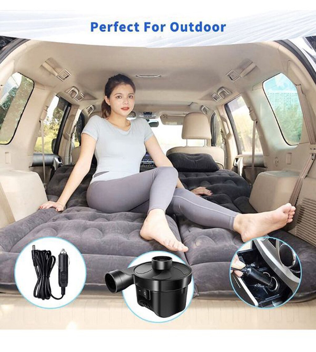 DC 12V Electric Air Pump 3 Nozzles Air compressor Universal Home Car Inflatable Pump For Air Mattress Swimming Ring Pool Air Bed