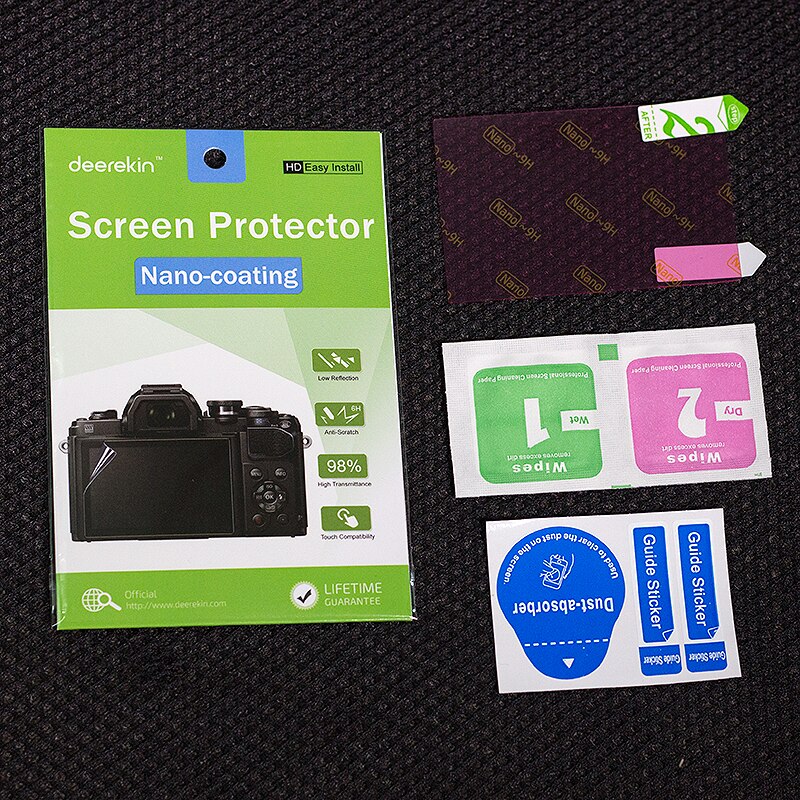 Deerekin HD Nano-coating Screen Protector w/ Top LCD Film for Nikon D7200 D7100 D850 D810 D800 D750 D780 D610 D600 Camera
